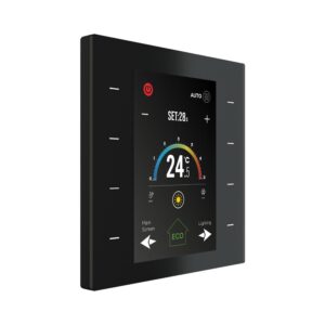 ITR328-1101_New1 KNX Taster - Interra JustTouch mit TFT Touch Screen - Black Glass (ITR328-1101) !Auslaufmodell!