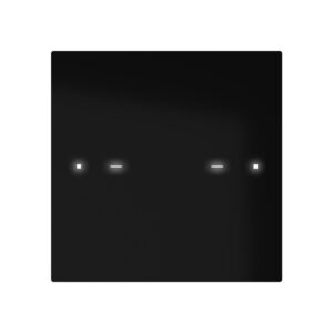 KNX Glastaster 2 Tasten - Interra Pure Touch Schwarz (ITR322-1301) !Auslaufmodell!