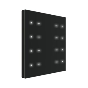 KNX Glastaster 8 Tasten - Interra Pure Touch Schwarz (ITR328-1301) !Auslaufmodell!