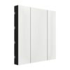 Interra KNX Taster iSwitch+ mit AQI und ohne Display in Glänzend Weiß Plastik