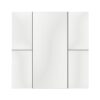 Interra KNX Taster iSwitch+ mit AQI und ohne Display in Glänzend Weiß Plastik