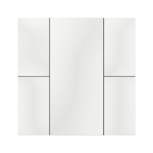 Interra KNX Taster iSwitch+ mit AQI und ohne Display in Glänzend Weiß Plastik