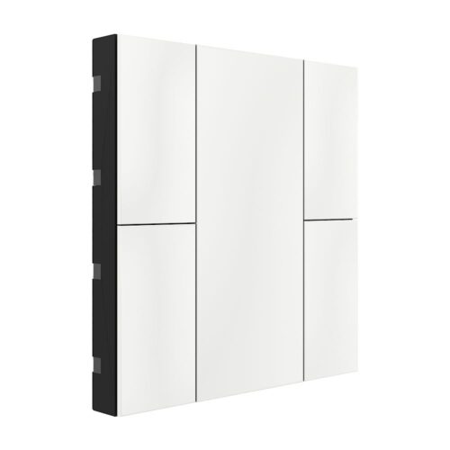 Interra KNX Taster iSwitch+ mit AQI und ohne Display in Glänzend Weiß Plastik