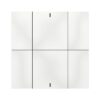 Interra KNX Taster iSwitch+ mit AQI und ohne Display in Glänzend Weiß Plastik