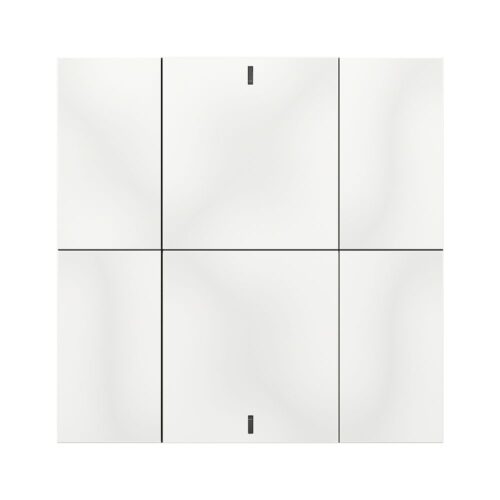 Interra KNX Taster iSwitch+ mit AQI und ohne Display in Glänzend Weiß Plastik
