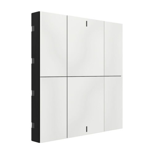 Interra KNX Taster iSwitch+ mit AQI und ohne Display in Glänzend Weiß Plastik