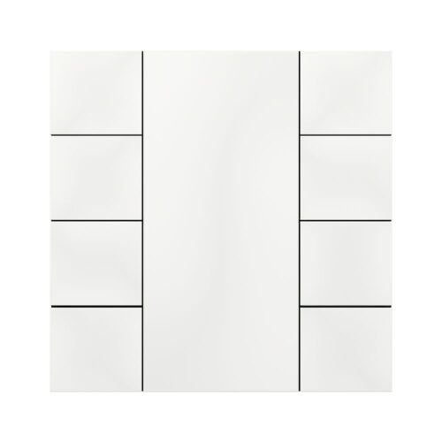 Interra KNX Taster iSwitch+ mit AQI und ohne Display in Glänzend Weiß Plastik