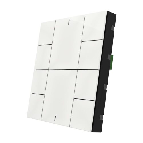 Interra KNX Taster iSwitch+ mit AQI und ohne Display in Glänzend Weiß Plastik