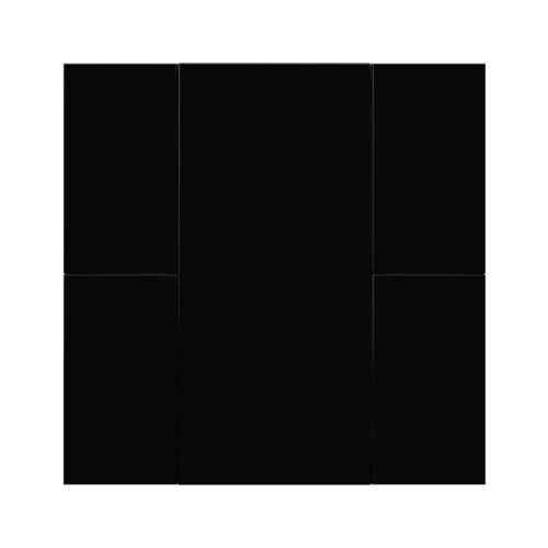 Interra KNX Taster iSwitch+ ohne AQI und ohne Display in Tiefschwarz Plastik