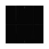 Interra KNX Taster iSwitch+ ohne AQI und ohne Display in Tiefschwarz Plastik