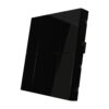Interra KNX Taster iSwitch+ ohne AQI und ohne Display in Tiefschwarz Plastik