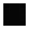 Interra KNX Taster iSwitch+ ohne AQI und ohne Display in Tiefschwarz Plastik