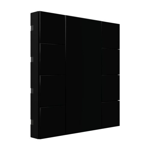 Interra KNX Taster iSwitch+ ohne AQI und ohne Display in Tiefschwarz Plastik