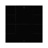 Interra KNX Taster iSwitch+ ohne AQI und ohne Display in Tiefschwarz Plastik