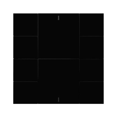Interra KNX Taster iSwitch+ ohne AQI und ohne Display in Tiefschwarz Plastik
