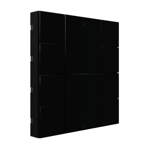 Interra KNX Taster iSwitch+ ohne AQI und ohne Display in Tiefschwarz Plastik