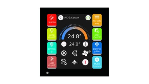 ix3-ac-gateway-f Interra iX3 4" KNX Touch Panel, Black (ITR331-0001)