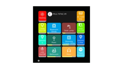 ix3-multifnc1-f Interra iX3 4" KNX Touch Panel, Black (ITR331-0001)