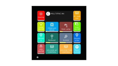 ix3-multifnc4-f Interra iX3 4" KNX Touch Panel, Black (ITR331-0001)