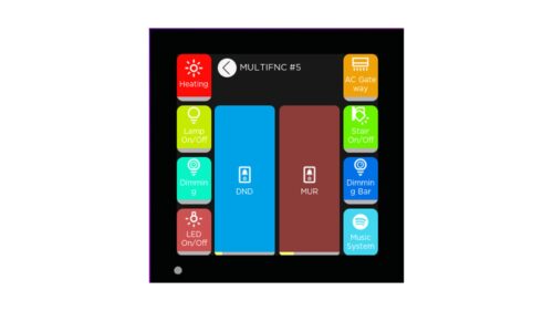 ix3-multifnc5-f Interra iX3 4" KNX Touch Panel, Black (ITR331-0001)